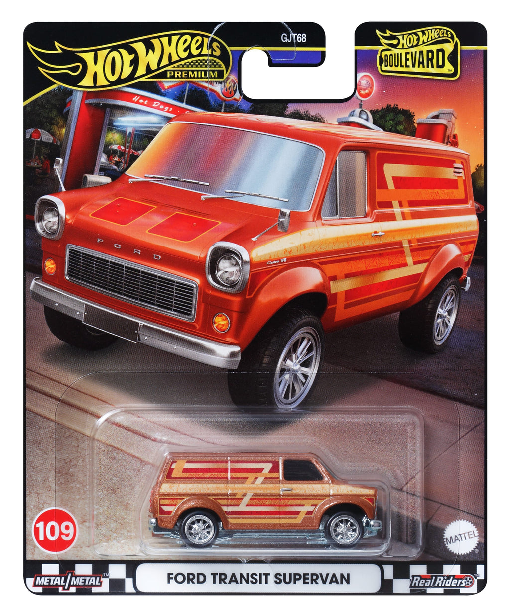 Hot Wheels Boulevard Premium Araçlar Serisi, 1:64 Ölçekli Metal Araba Koleksiyonerleri, Tamamen Metal Gövde Yapısı, Real Rider Lastikler GJT68