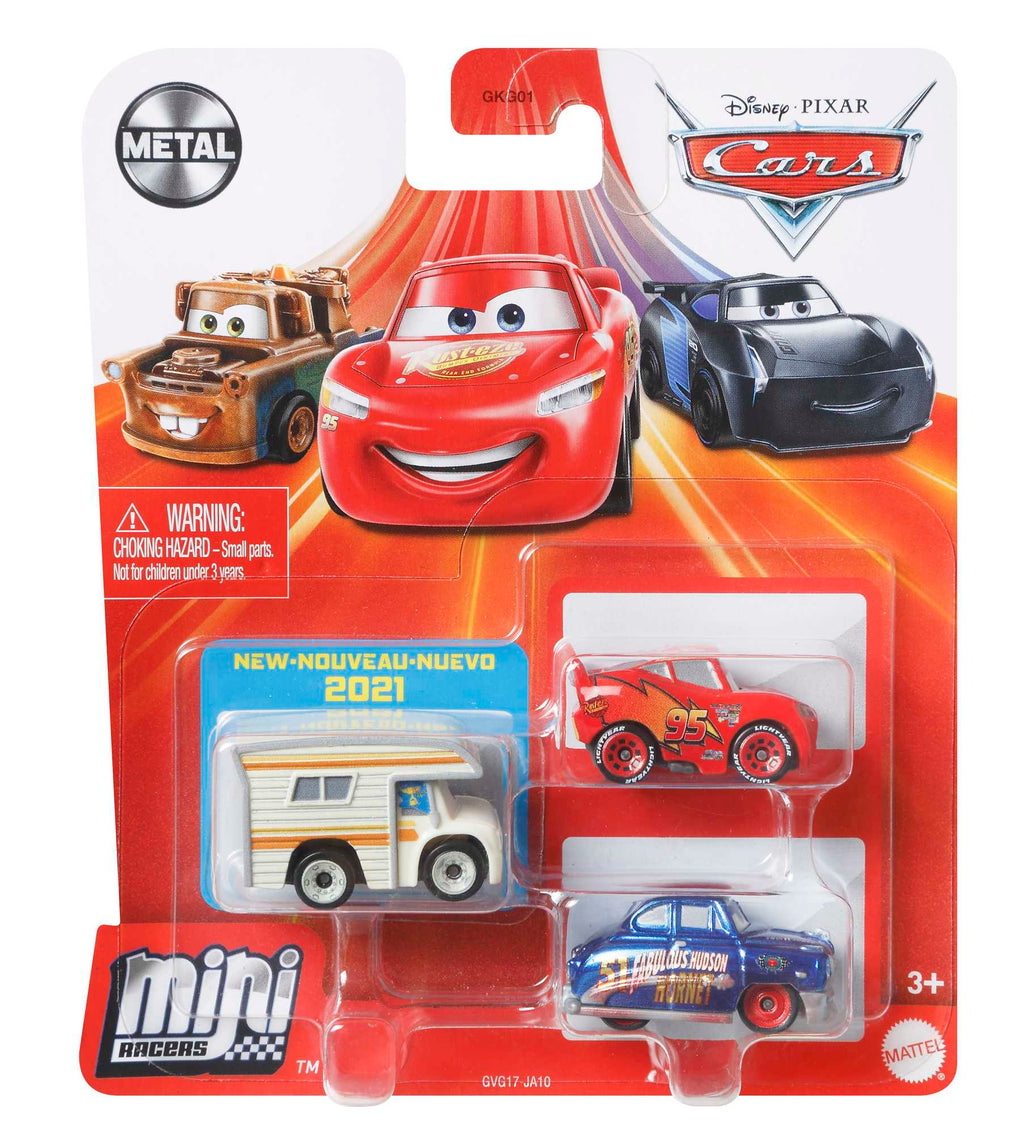 Disney Pixar Cars 3'lü Mini Yarış Arabası Serisi GKG01