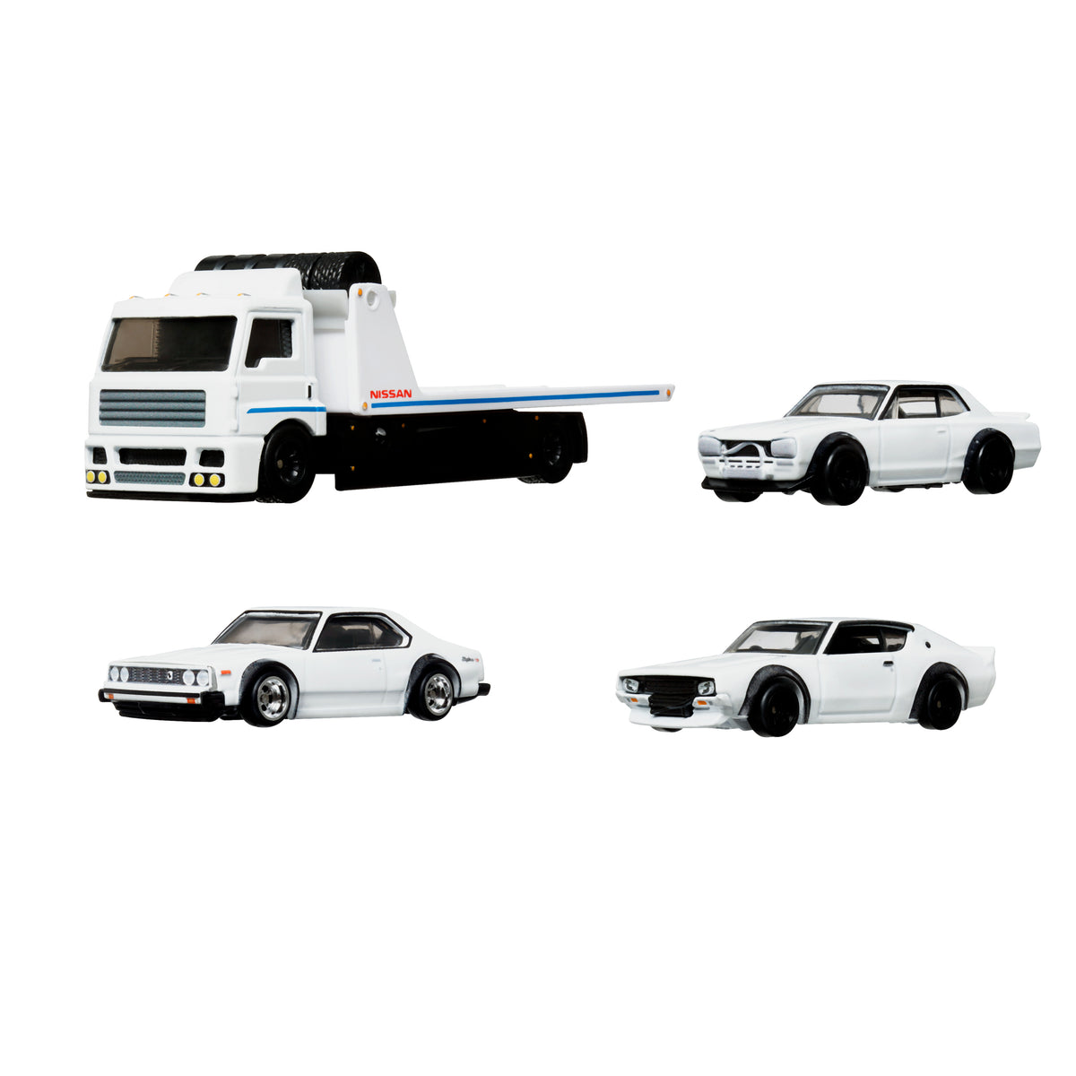 Hot Wheels® Premium Collector sergilenmeye uygun setler, 3 araba ve 1 tır