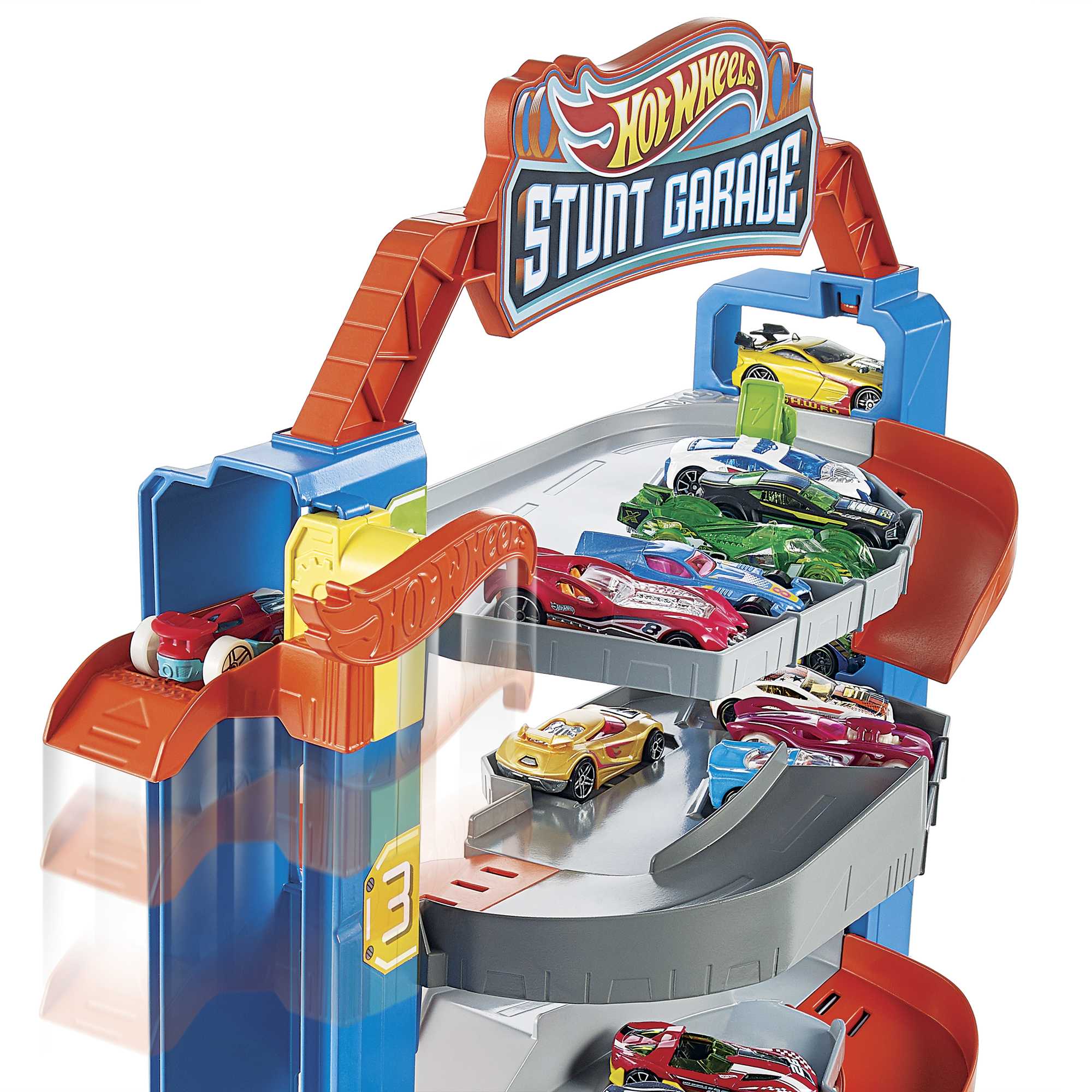 Hot Wheels Maceraya Başlangıç Garajı, 4 Katlı, 3-8 Yaş Arası Çocuklar İçin GNL70