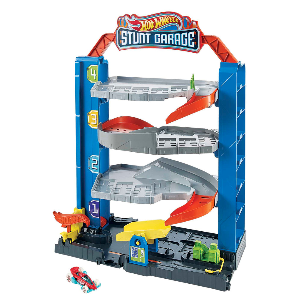 Hot Wheels Maceraya Başlangıç Garajı, 4 Katlı, 3-8 Yaş Arası Çocuklar İçin GNL70