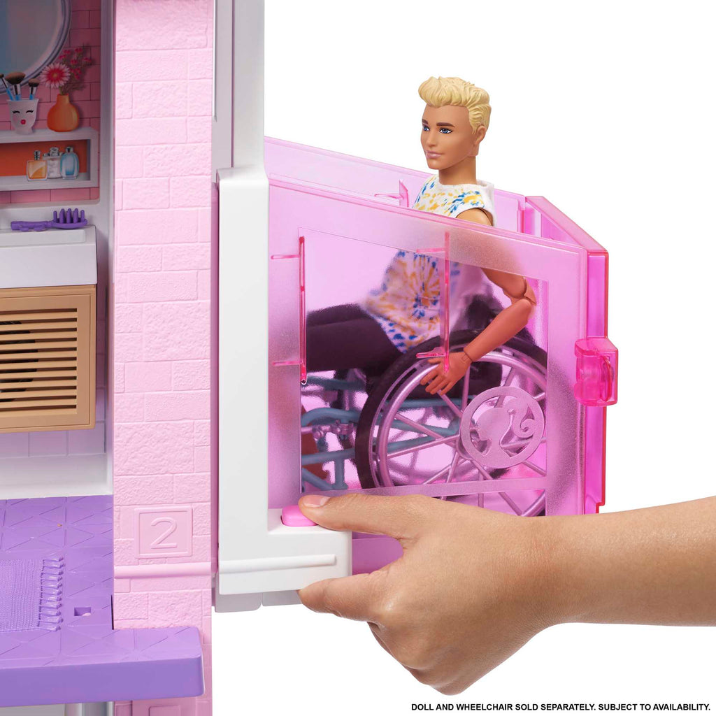 Barbie'nin Rüya Evi (115 cm), 75'ten Fazla Aksesuarı Bulunan, 3 Katlı, 3-7 Yaş Arası Kızlar İçin GRG93
