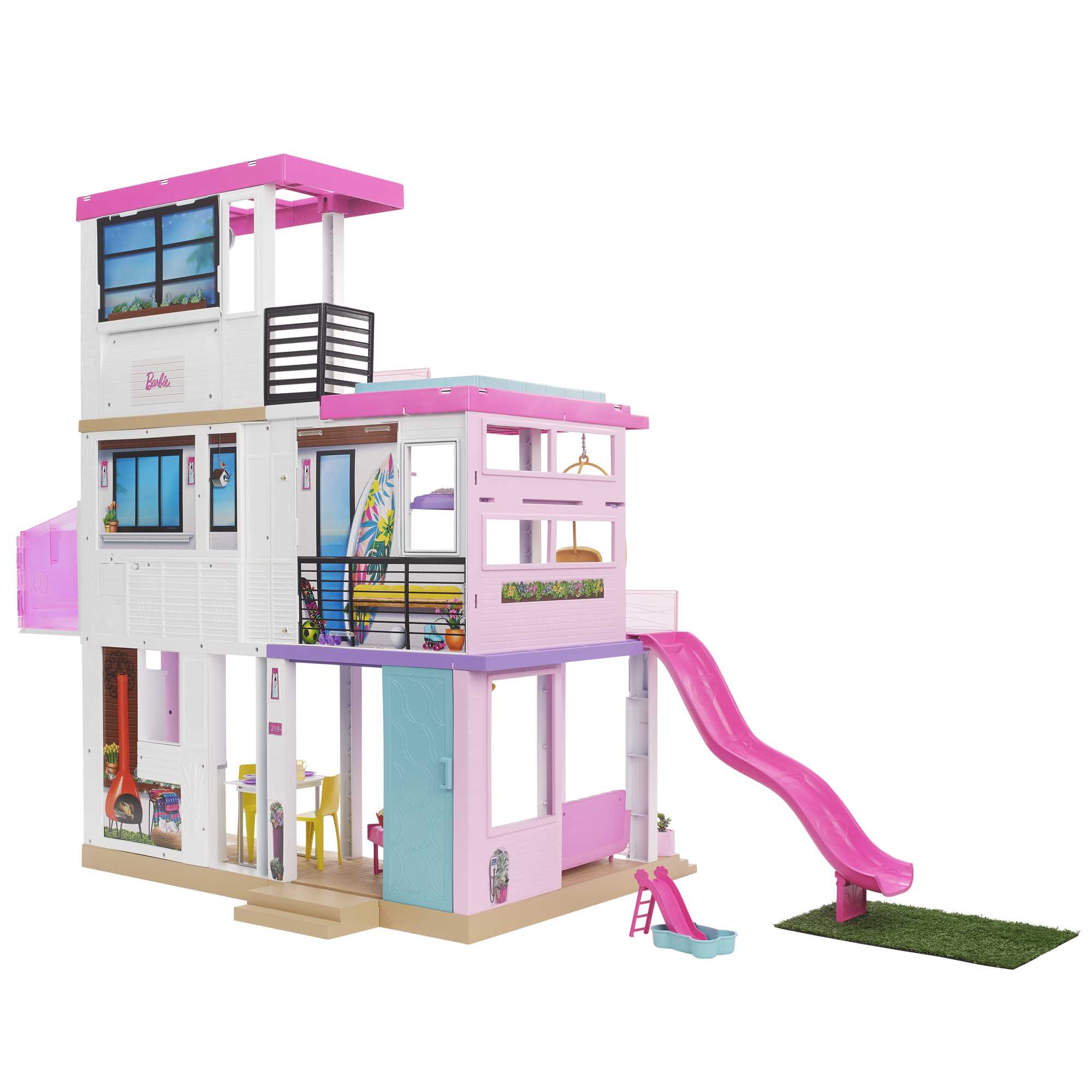 Barbie'nin Rüya Evi (115 cm), 75'ten Fazla Aksesuarı Bulunan, 3 Katlı, 3-7 Yaş Arası Kızlar İçin GRG93