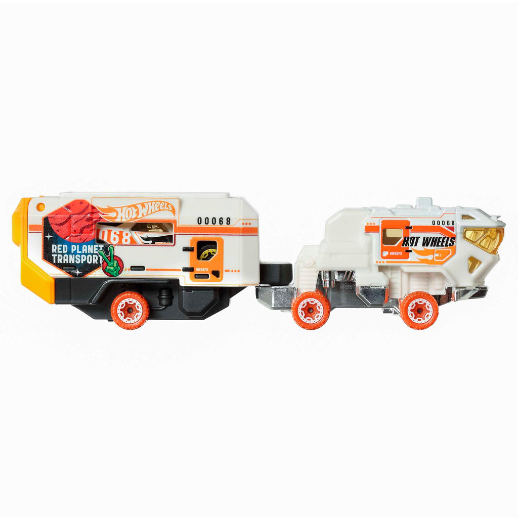 Hot Wheels Taşıyıcı Tırlar - Enerjik Ayrıntılarla Dolu Spor Arabalı Süper Tırlar - Red Planet Transport GRT99