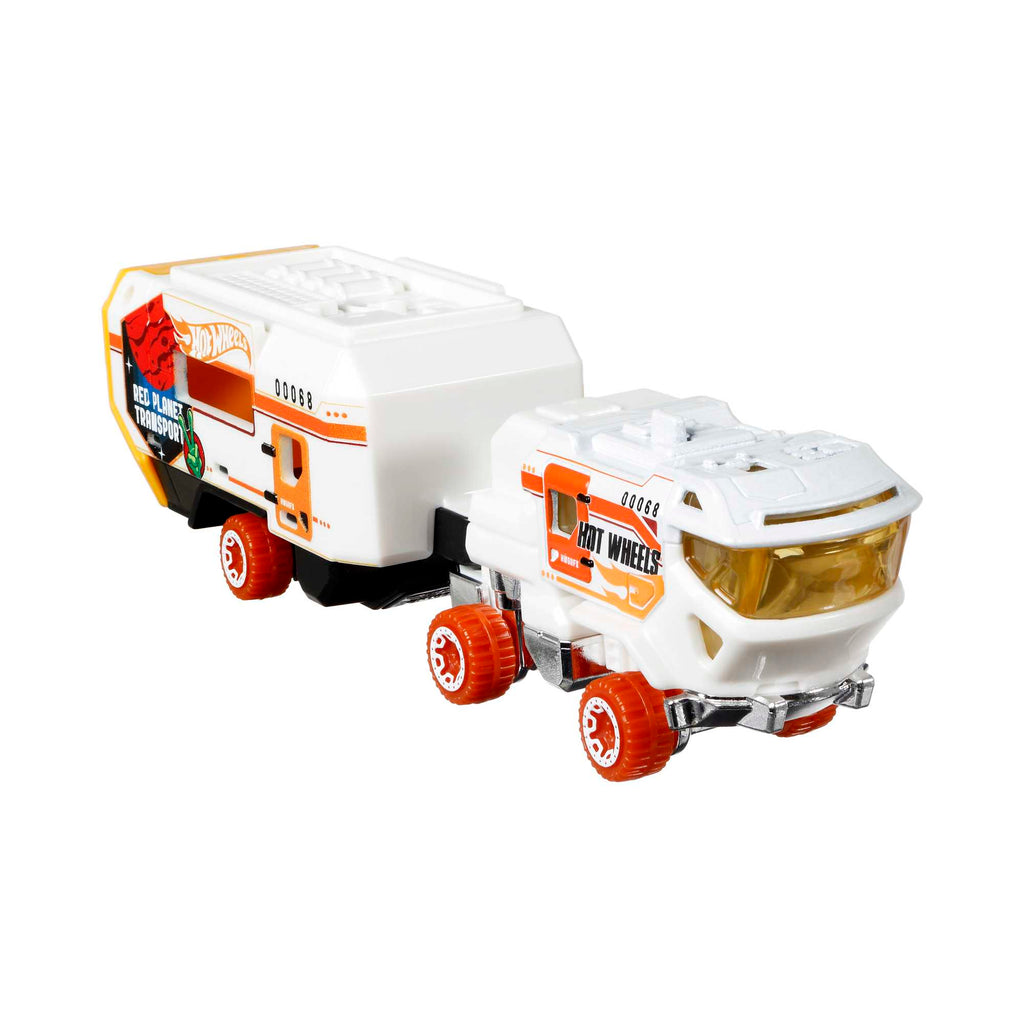 Hot Wheels Taşıyıcı Tırlar - Enerjik Ayrıntılarla Dolu Spor Arabalı Süper Tırlar - Red Planet Transport GRT99