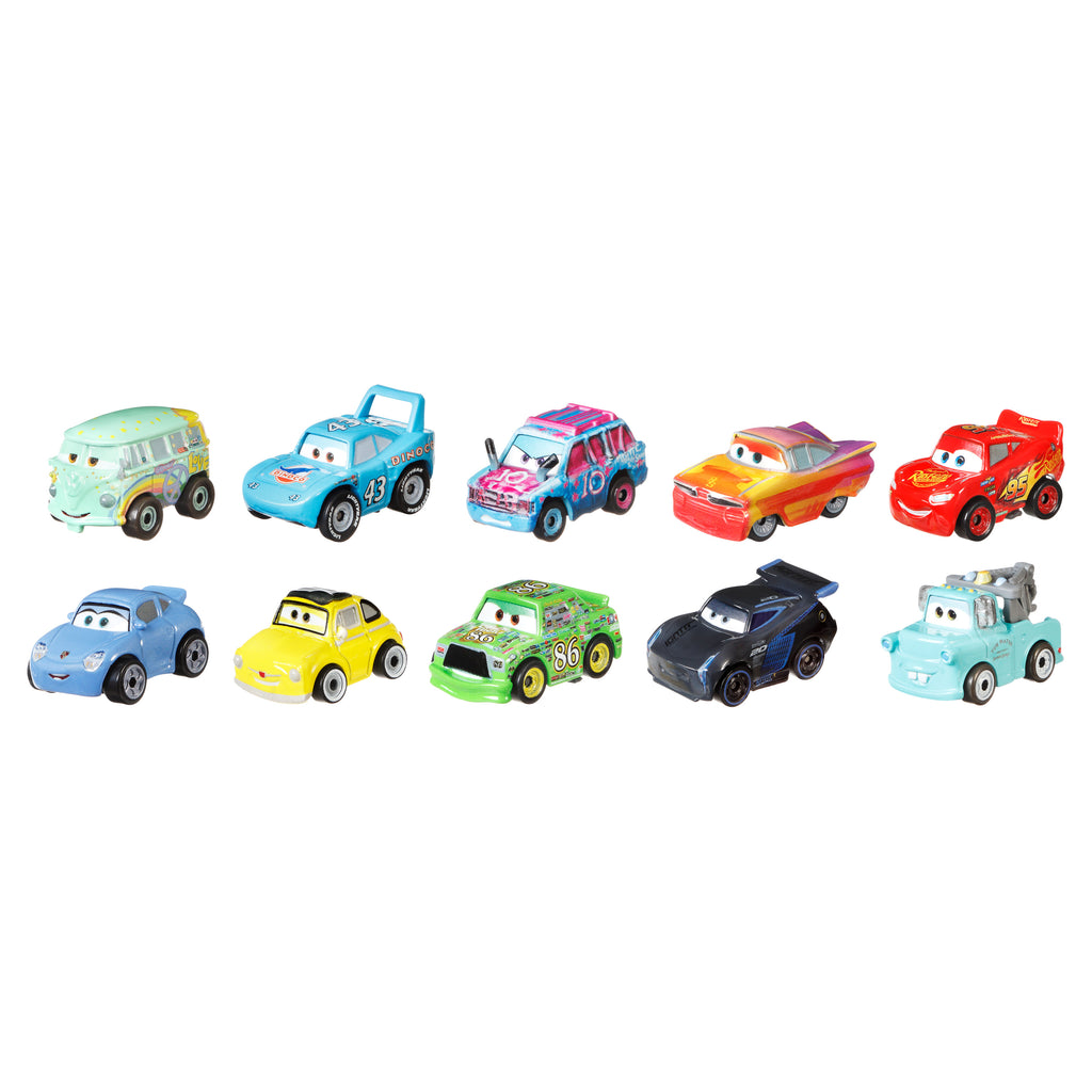 Disney Pixar Arabalar Mini Racers 10'lu Metal Araç Seti