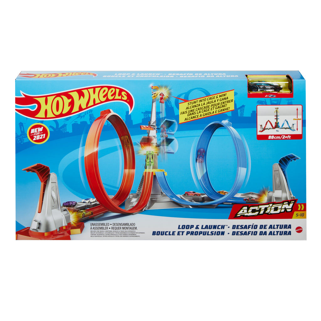 Hot Wheels Dikey Uçuş Heyecanı Pist Seti, 5-10 Yaş Arası Çocuklar İçin GRW39