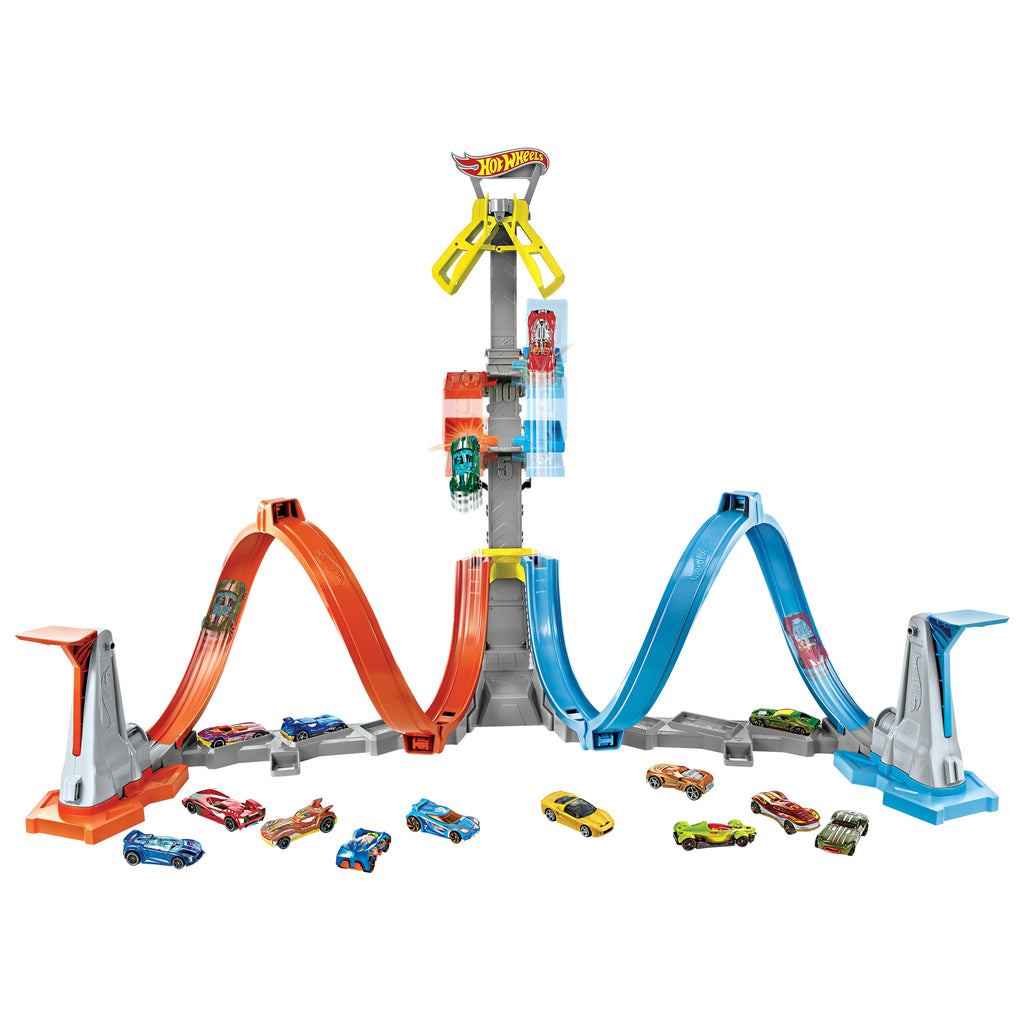 Hot Wheels Dikey Uçuş Heyecanı Pist Seti, 5-10 Yaş Arası Çocuklar İçin GRW39