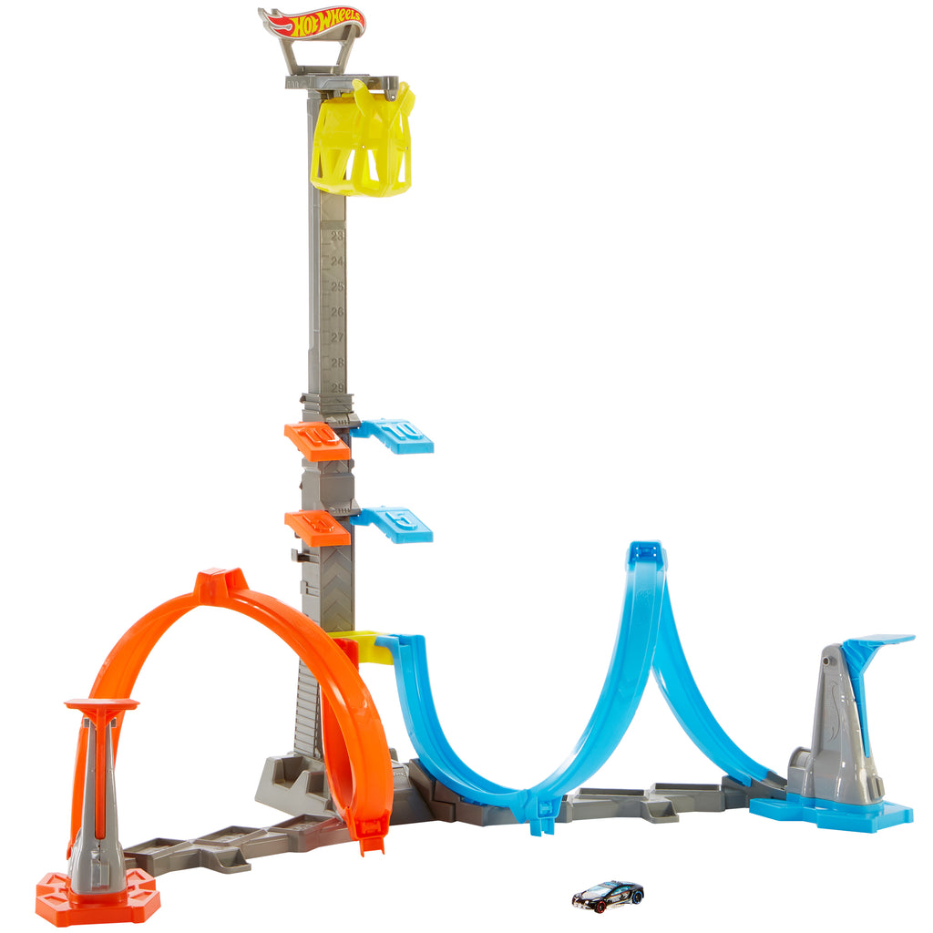 Hot Wheels Dikey Uçuş Heyecanı Pist Seti, 5-10 Yaş Arası Çocuklar İçin GRW39