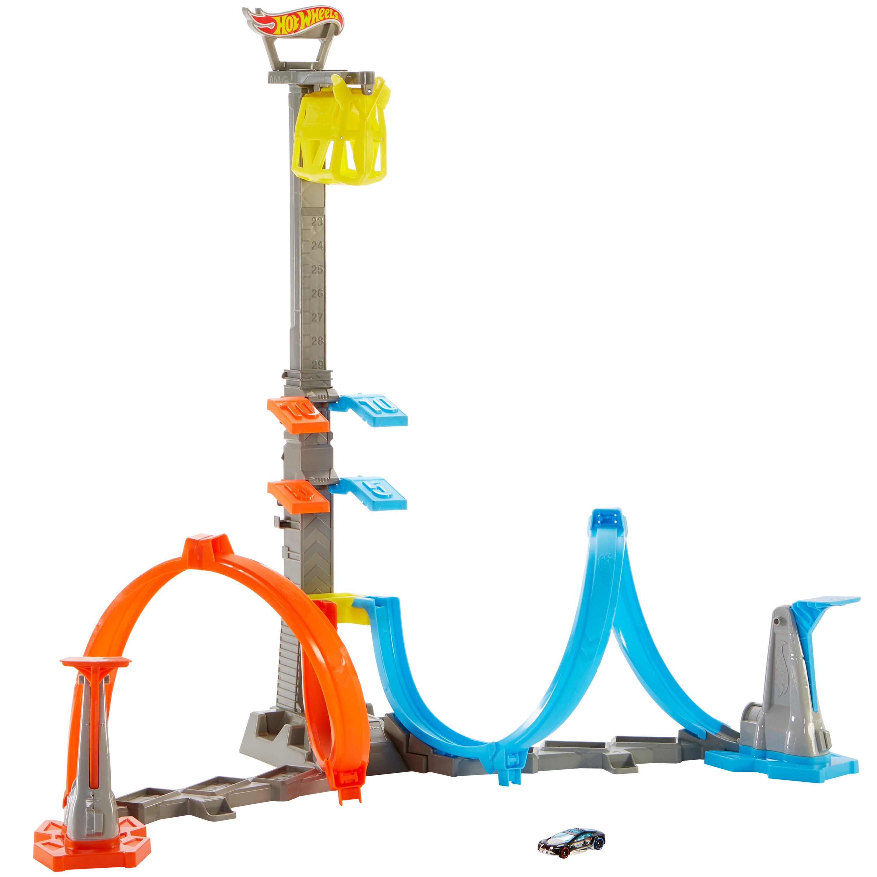 Hot Wheels Dikey Uçuş Heyecanı Pist Seti, 5-10 Yaş Arası Çocuklar İçin GRW39