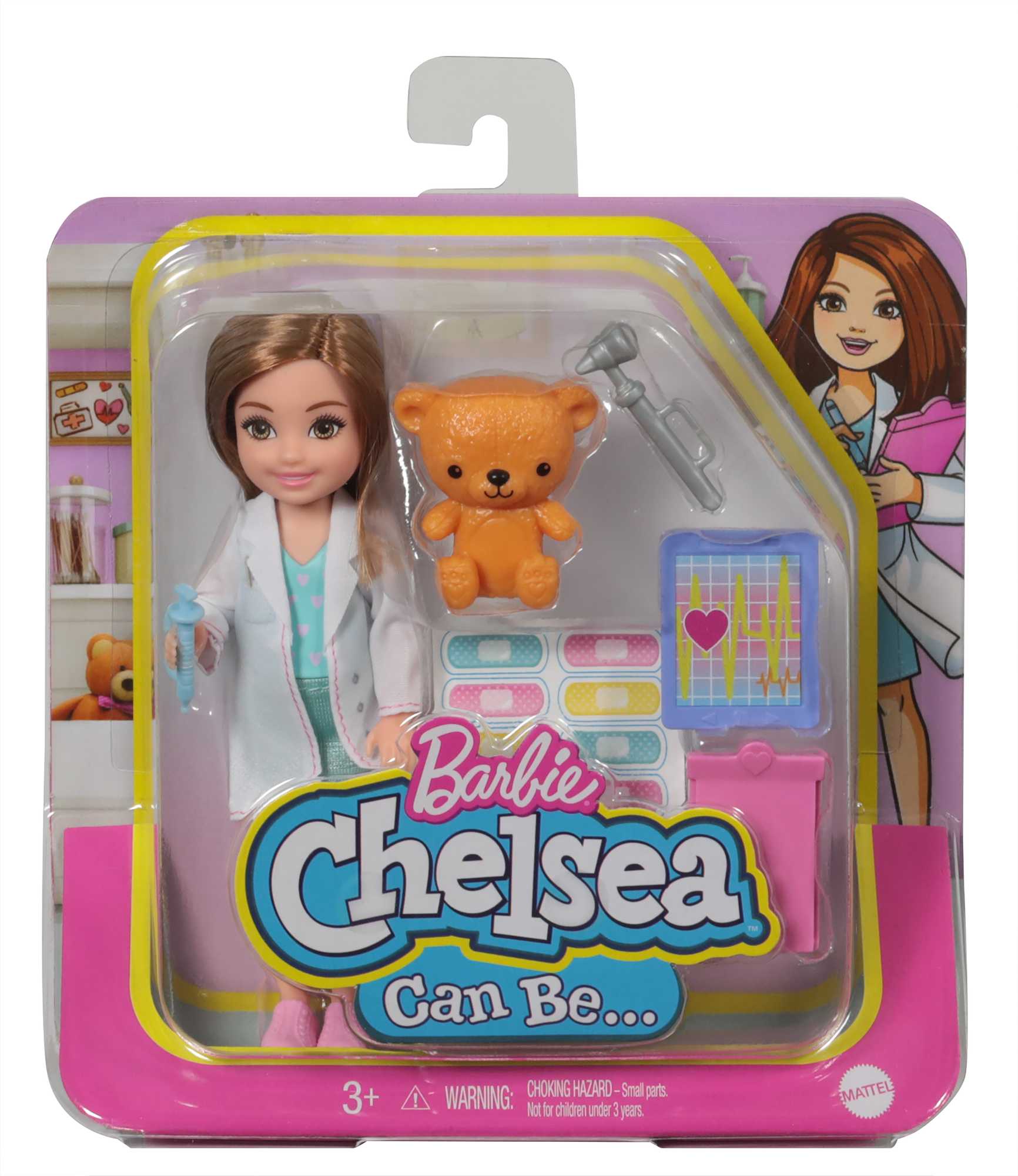 Barbie Chelsea Meslekleri Öğreniyor Bebek Serisi, Veteriner - Kariyer Temalı Kıyafeti ve Aksesuarları İle GTN88