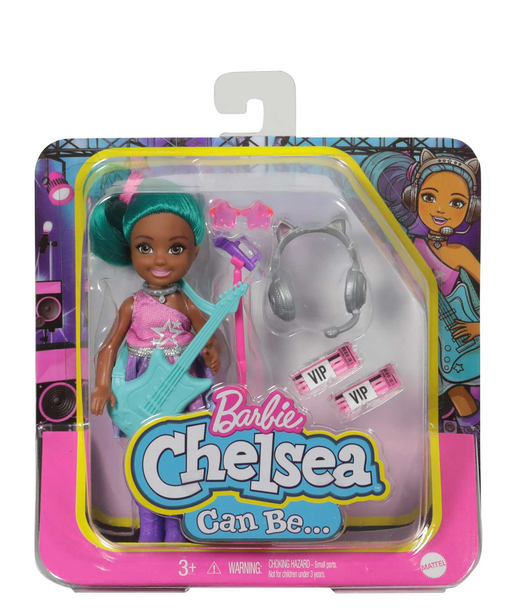 Barbie Chelsea Meslekleri Öğreniyor Bebek Serisi, Pop Star- Kariyer Temalı Kıyafeti ve Aksesuarları İle GTN89