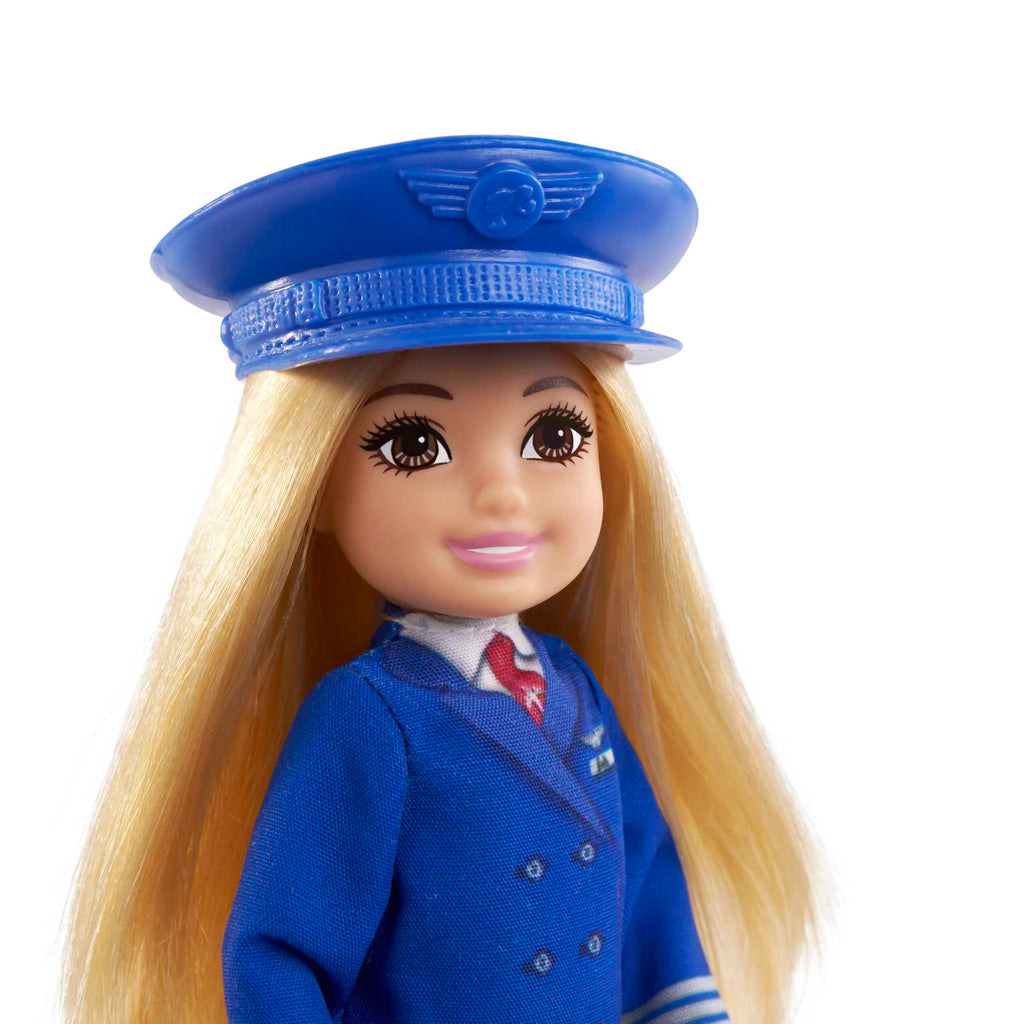 Barbie Chelsea Meslekleri Öğreniyor Bebek Serisi, Pilot - Kariyer Temalı Kıyafeti ve Aksesuarları İle GTN90