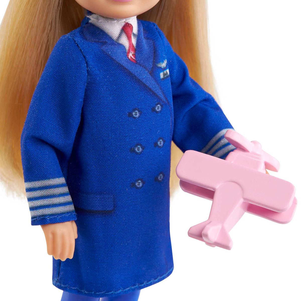Barbie Chelsea Meslekleri Öğreniyor Bebek Serisi, Pilot - Kariyer Temalı Kıyafeti ve Aksesuarları İle GTN90