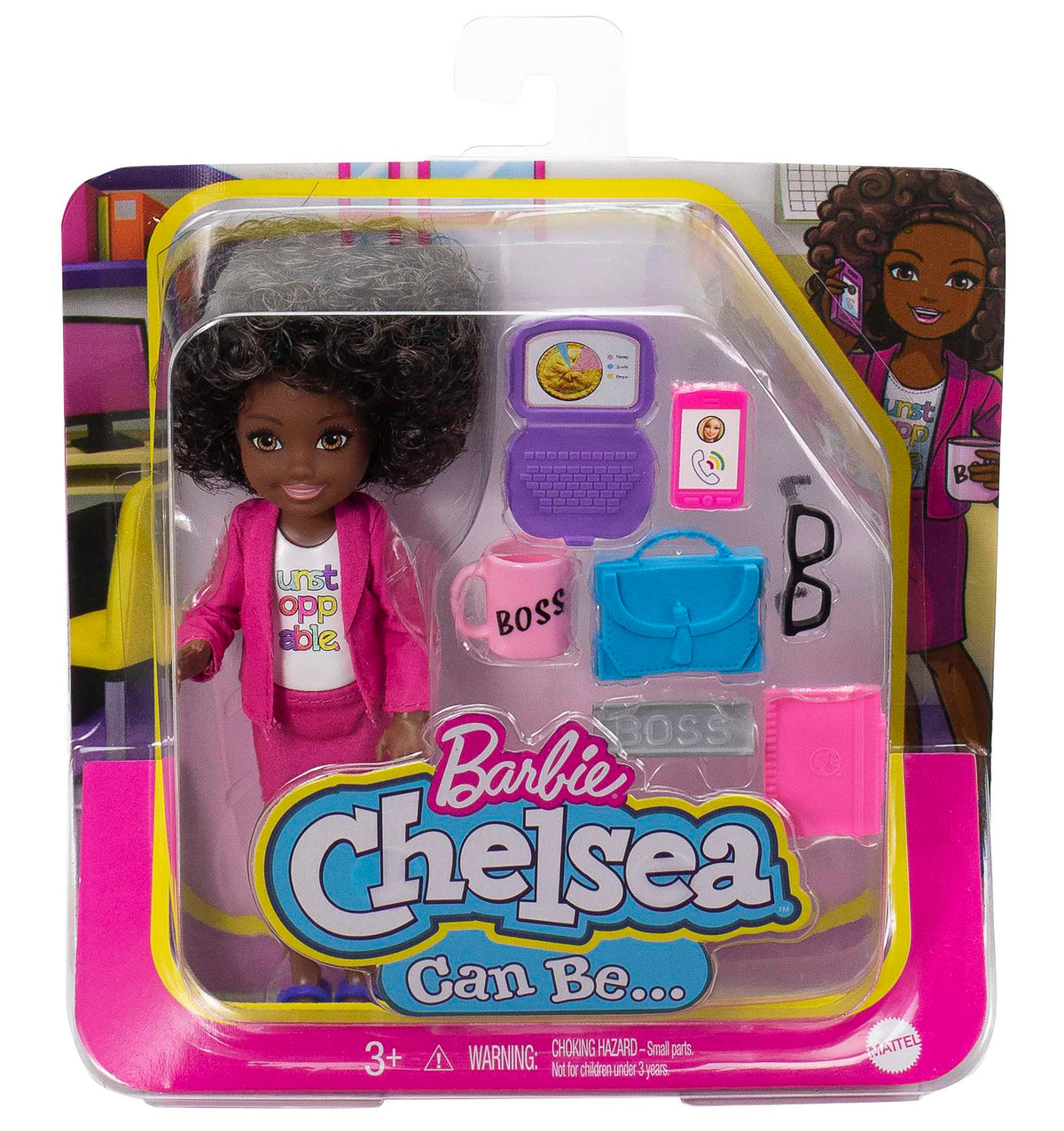 Barbie Chelsea Meslekleri Öğreniyor Bebek Serisi, İş Kadını - Kariyer Temalı Kıyafeti ve Aksesuarları İle GTN93