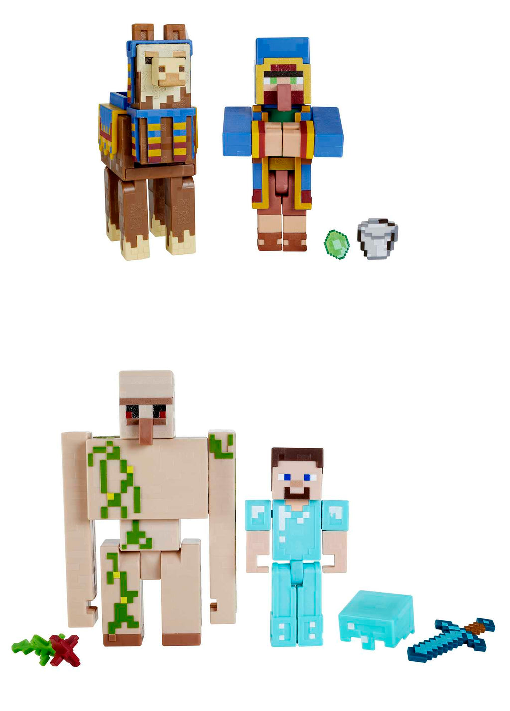 Minecraft oyuncakları | 2'li aksiyon figürü paketi | çocuklara uygun hediyeler