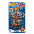 Hot Wheels City Mega Garaj Oyun Seti – Sarmal Asansörlü, 60+ Araç Kapasiteli Pist Seti, 1 Adet 1:64 Araç Dahil (GTT95)