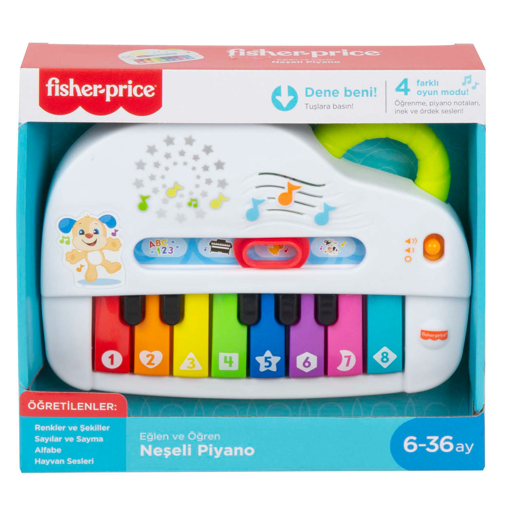 Eğlen ve Öğren Işıklı ve Eğlenceli Oyuncak Piyano, Türkçe, gerçek müzik notaları ve eğitici şarkılar