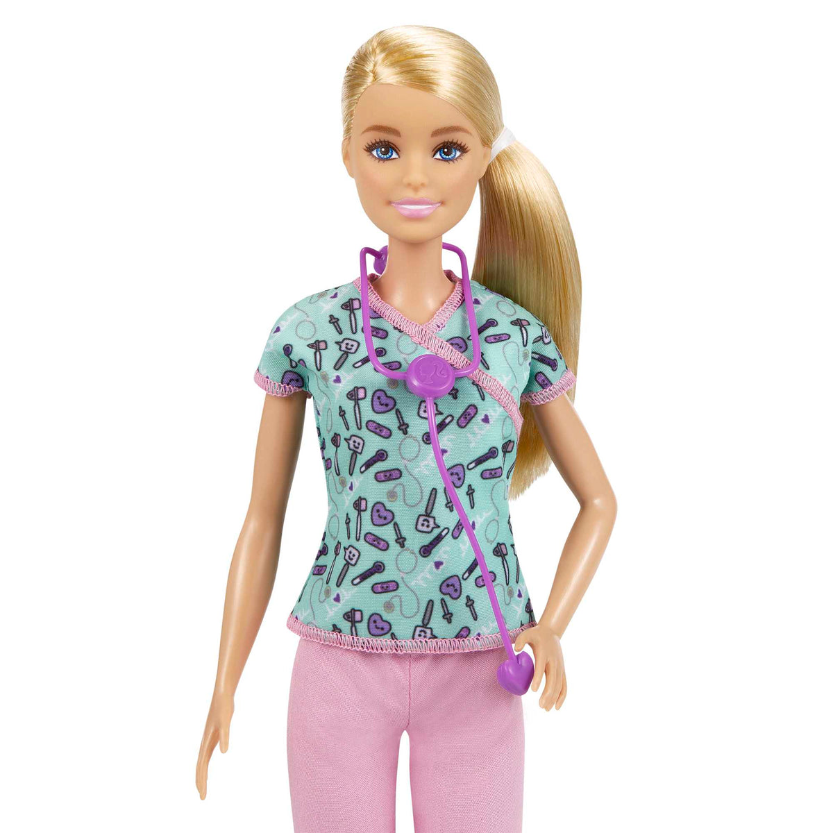 Barbie Hemşire Bebek, Sarı Saçlı, GTW39