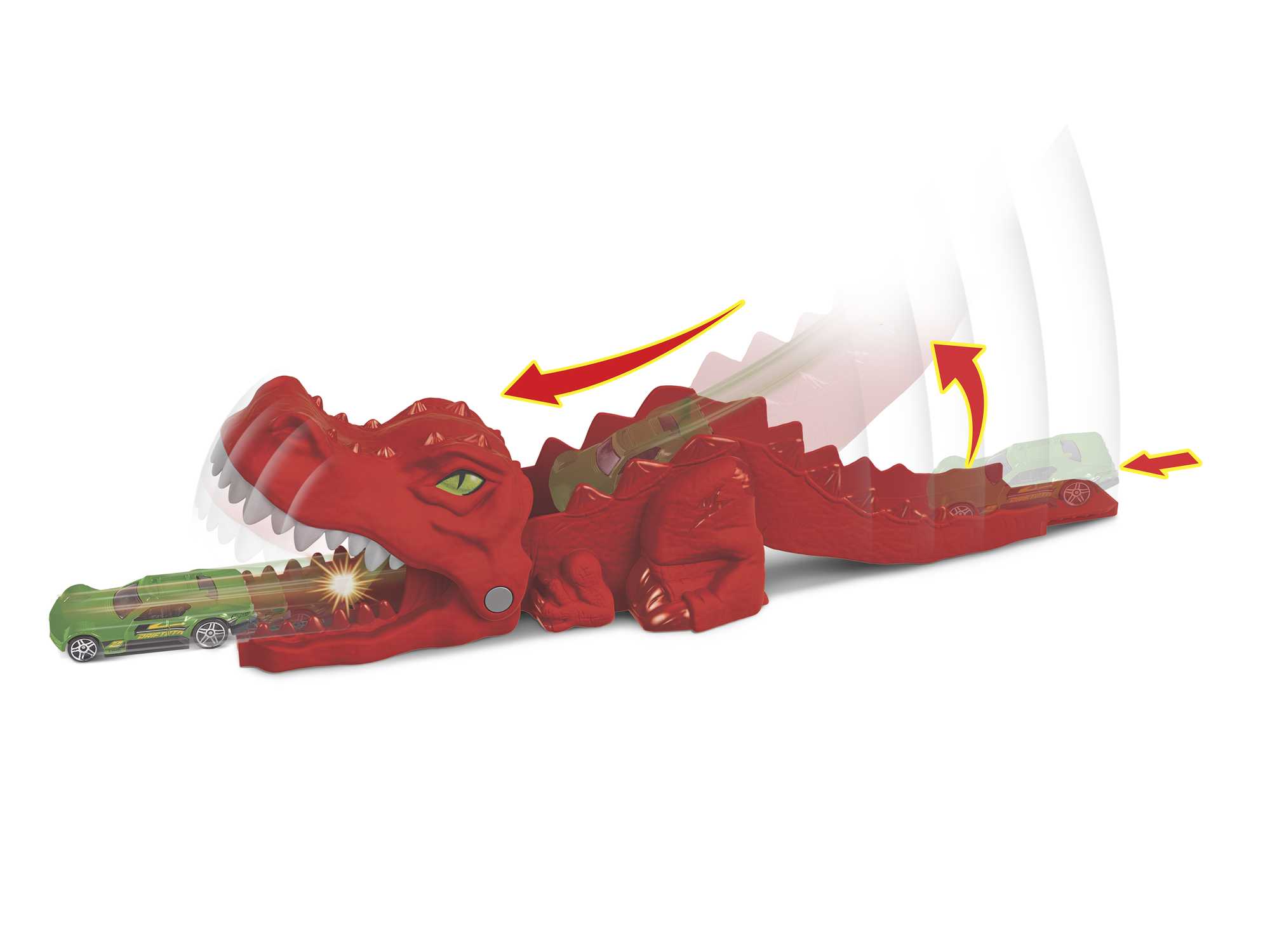 Hot Wheels Vahşi Fırlatıcı Hayvanlar Serisi, T-Rex Dinozor Fırlatıcı, GWT32