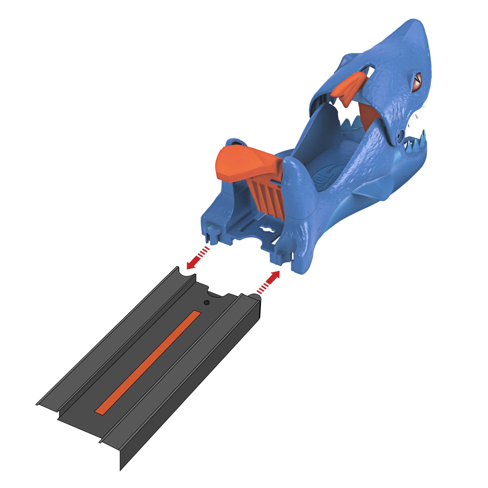 Hot Wheels Vahşi Fırlatıcı Hayvanlar Serisi, Köpek Balığı Fırlatıcı, GWT35