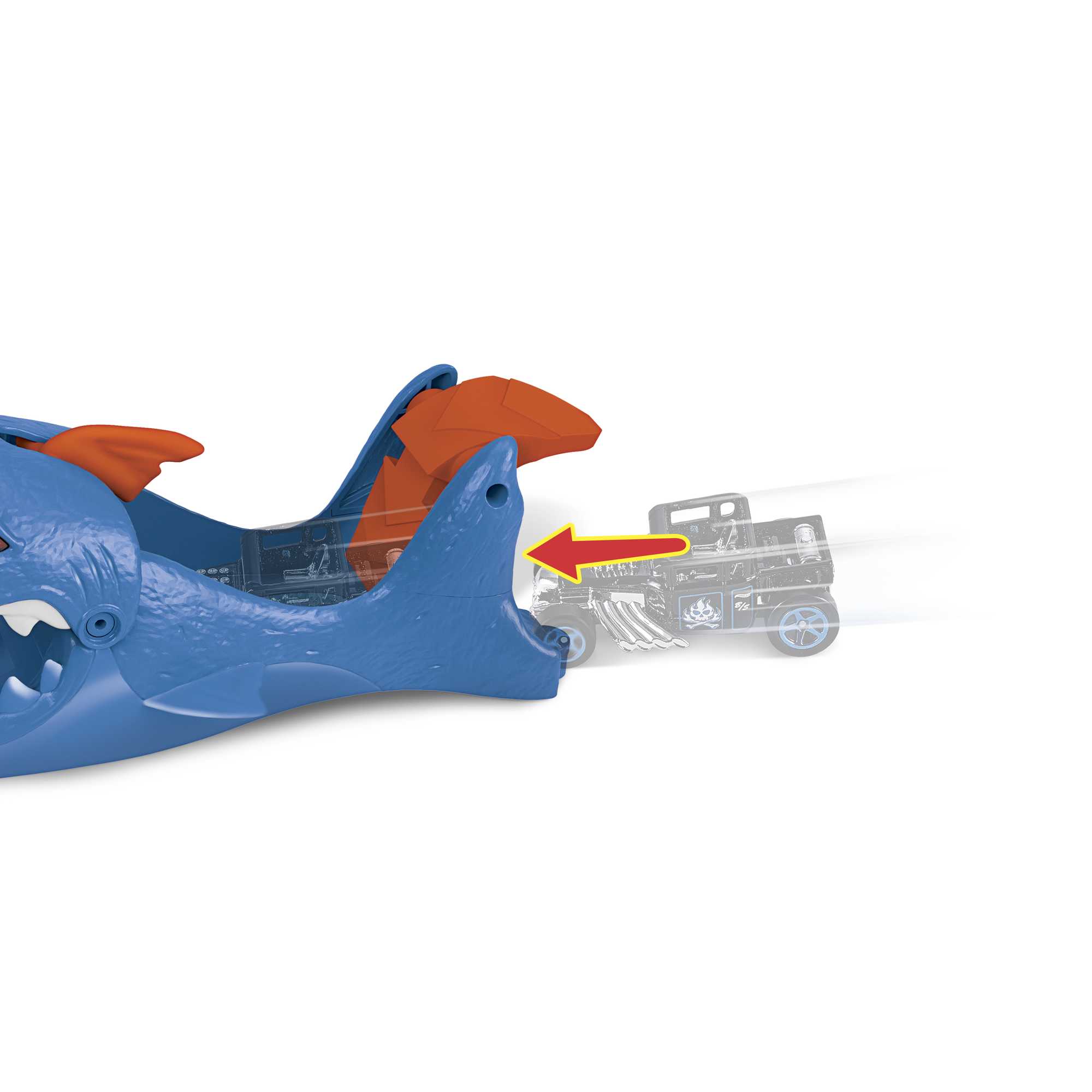 Hot Wheels Vahşi Fırlatıcı Hayvanlar Serisi, Köpek Balığı Fırlatıcı, GWT35