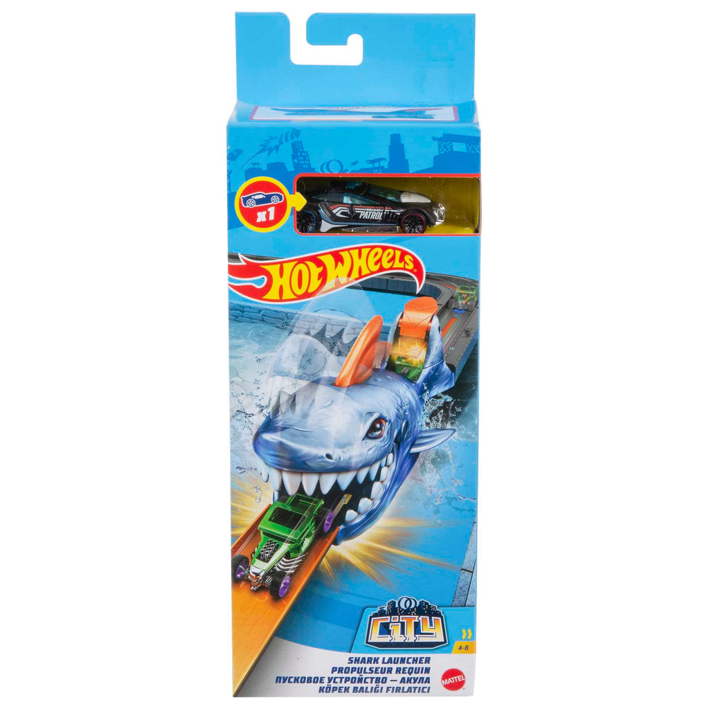 Hot Wheels Vahşi Fırlatıcı Hayvanlar Serisi, Köpek Balığı Fırlatıcı, GWT35