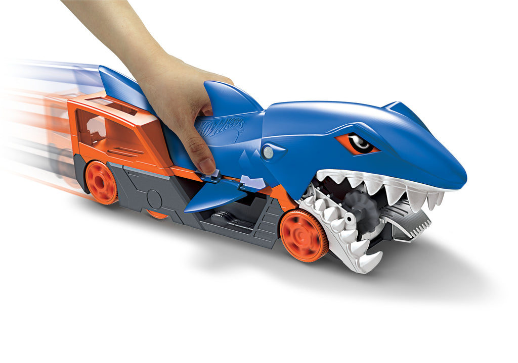 Hot Wheels Köpek Balığı Taşıyıcı Oyun Seti – 1:64 Ölçekli Araba Dahil, 4-8 Yaş
