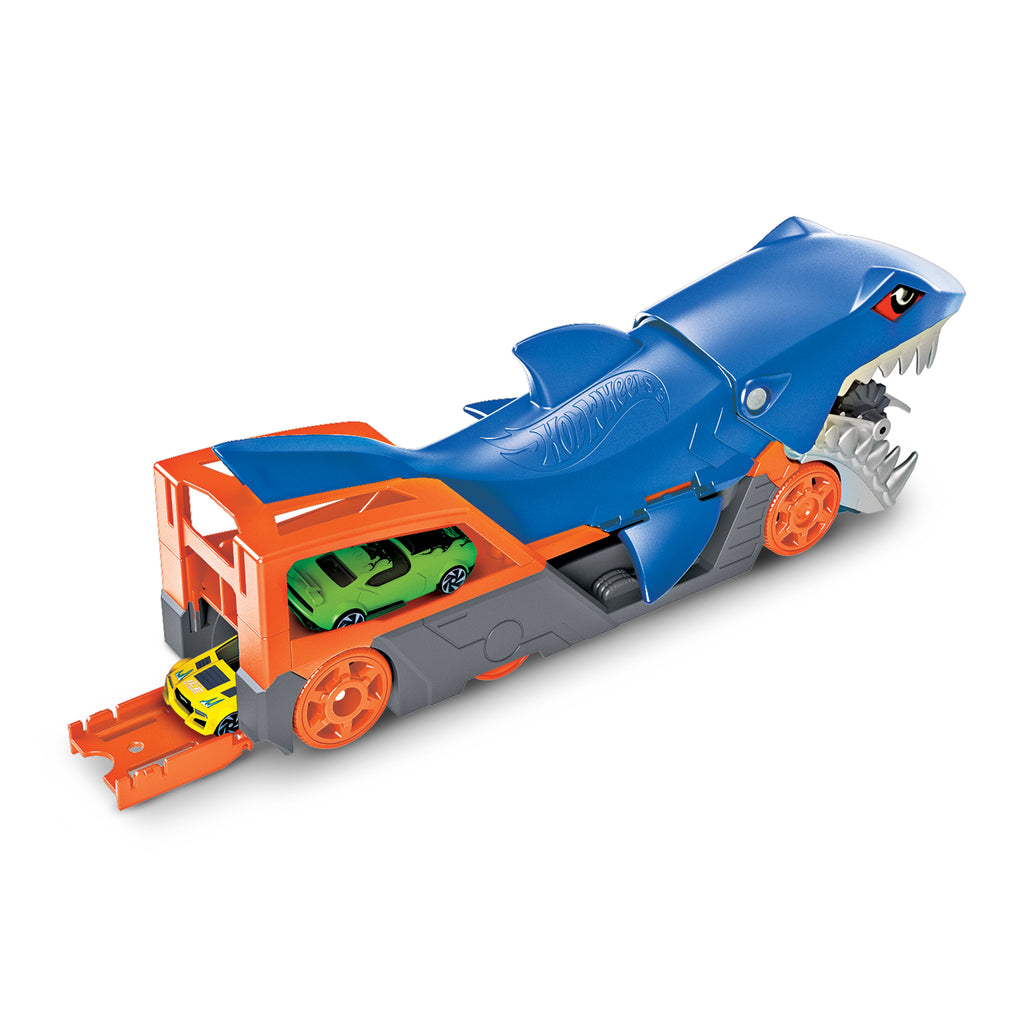 Hot Wheels Köpek Balığı Taşıyıcı Oyun Seti – 1:64 Ölçekli Araba Dahil, 4-8 Yaş