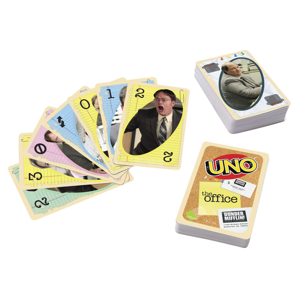 Aile ve yetişkin oyun gecelerine uygun UNO The Office Kartlar