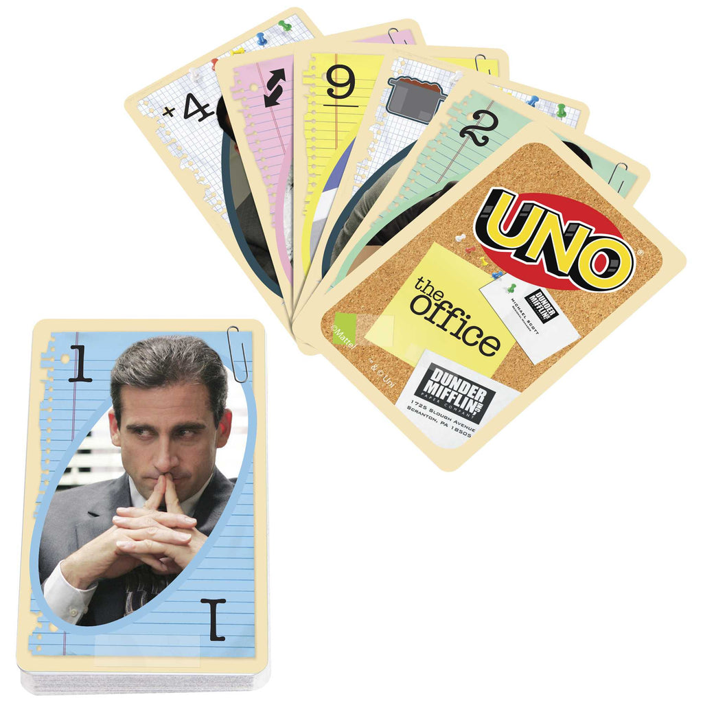 Aile ve yetişkin oyun gecelerine uygun UNO The Office Kartlar