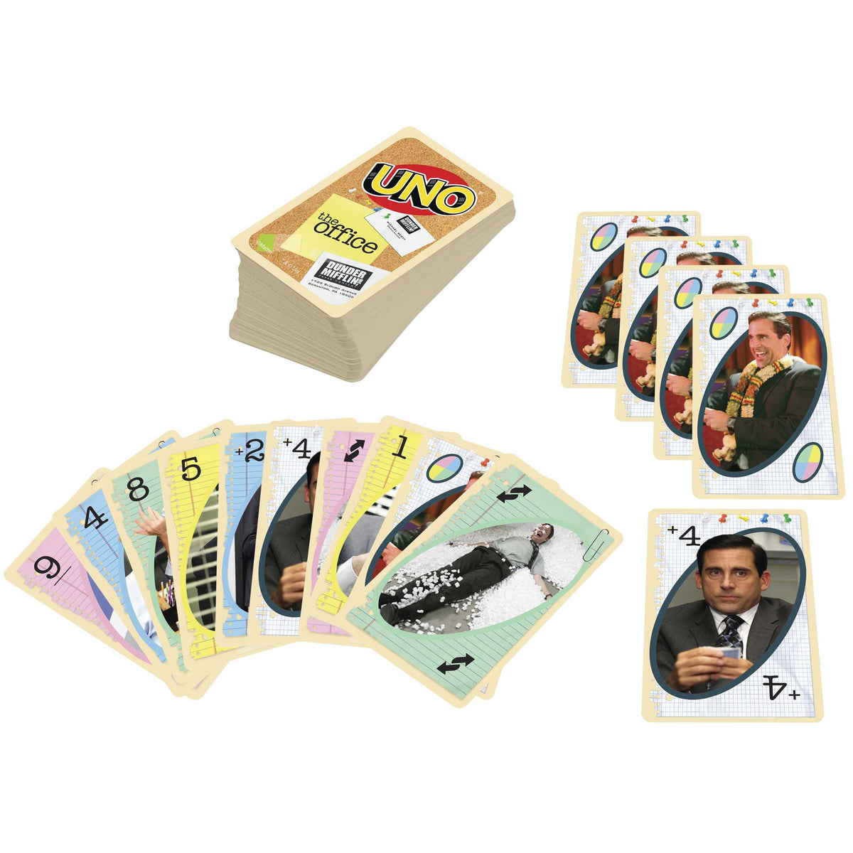 Aile ve yetişkin oyun gecelerine uygun UNO The Office Kartlar