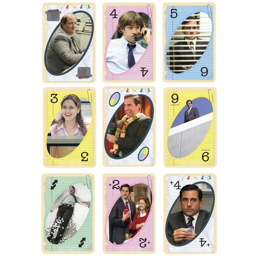 Aile ve yetişkin oyun gecelerine uygun UNO The Office Kartlar