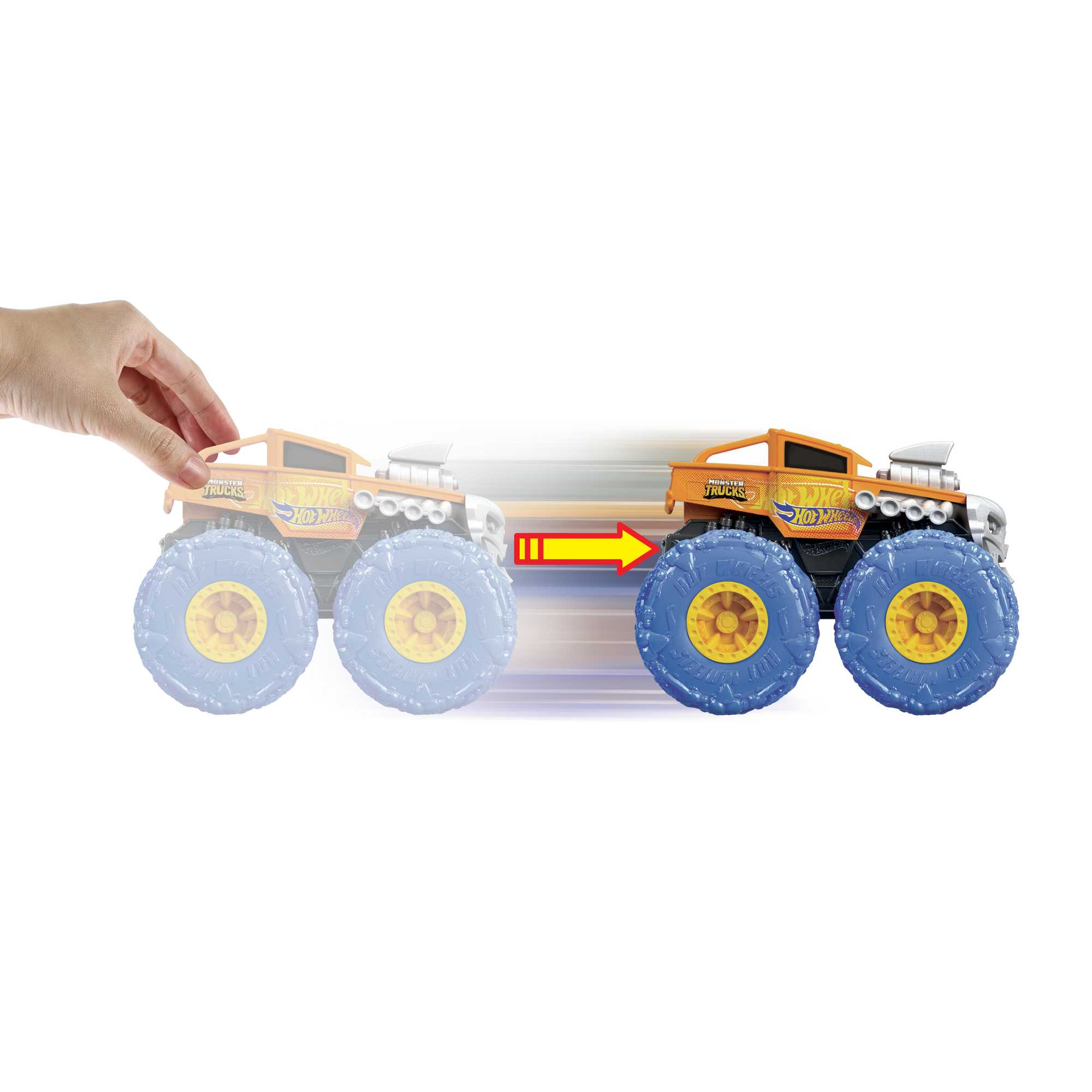 Hot Wheels Monster Trucks Twisted Tredz Çek Bırak Canavar Kamyon (Sürpriz Asorti)