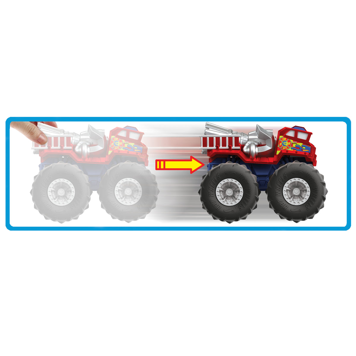 Hot Wheels Monster Trucks Twisted Tredz 5 Alarm Çek Bırak Canavar Kamyon