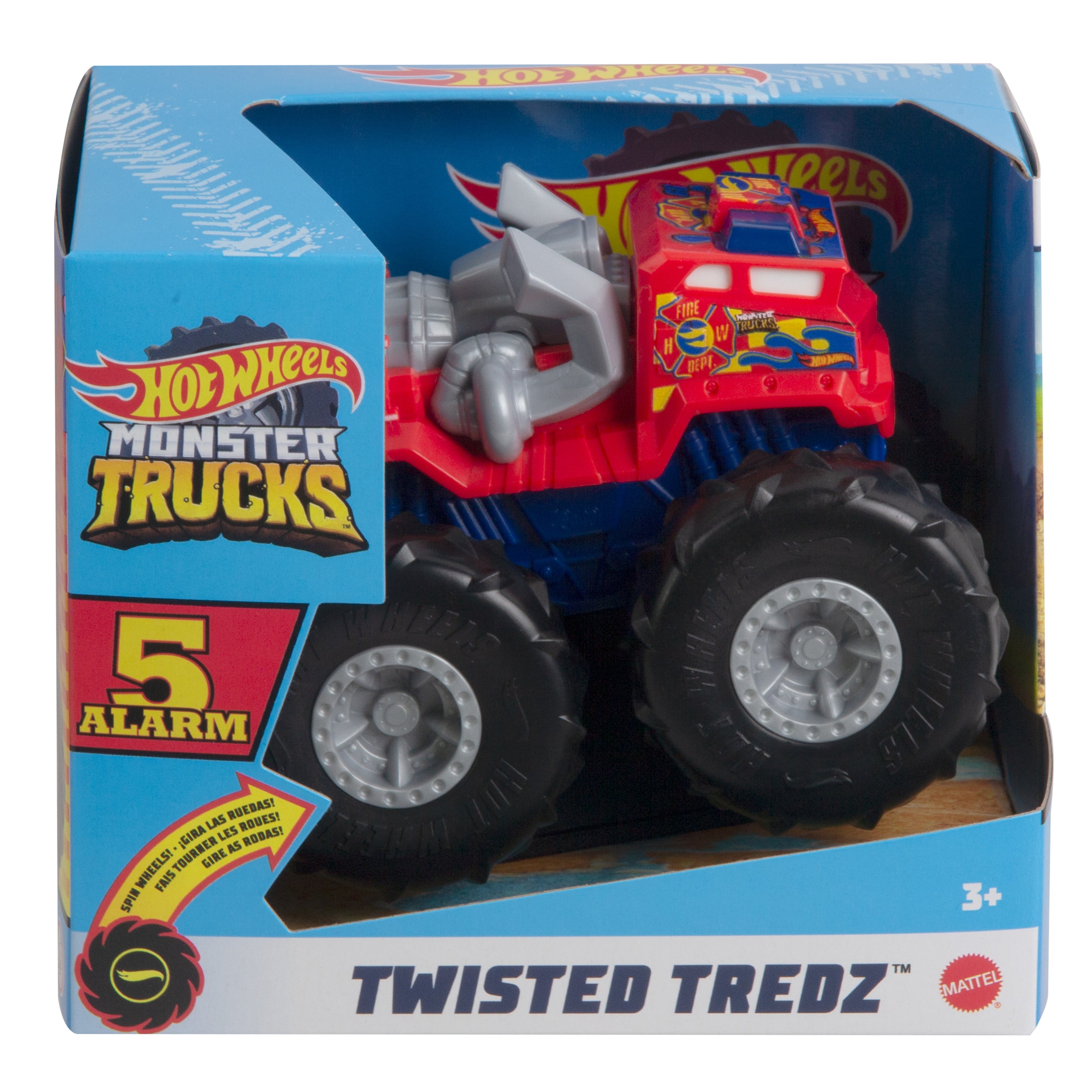 Hot Wheels Monster Trucks Twisted Tredz 5 Alarm Çek Bırak Canavar Kamyon