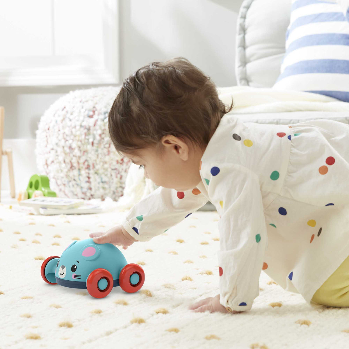 Fisher-Price 2'si 1 Arada Sevimli Hayvancıklar, Hayvan Temalı Oyuncak Araçlar  - Fare GVL63