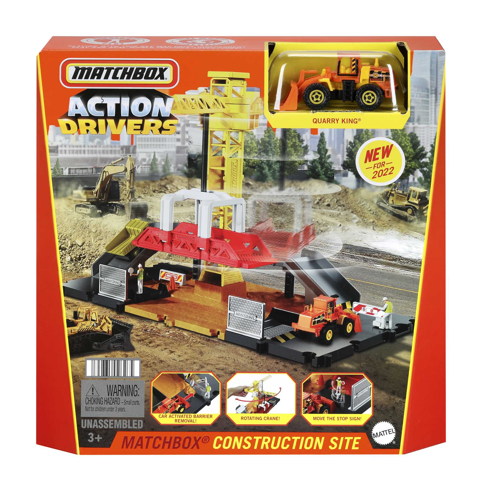 Matchbox Aksiyon Sürücüleri Oyun Seti, 1:64 Ölçekli Araç Dahil GVY82