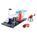 Matchbox Aksiyon Sürücüleri Kurtarma Helikopteri Oyun Seti, 1:64 Ölçekli 1 Adet Ambulans ve Araba Taşıyabilen, Dönen Pervaneli Helikopter İle GVY83