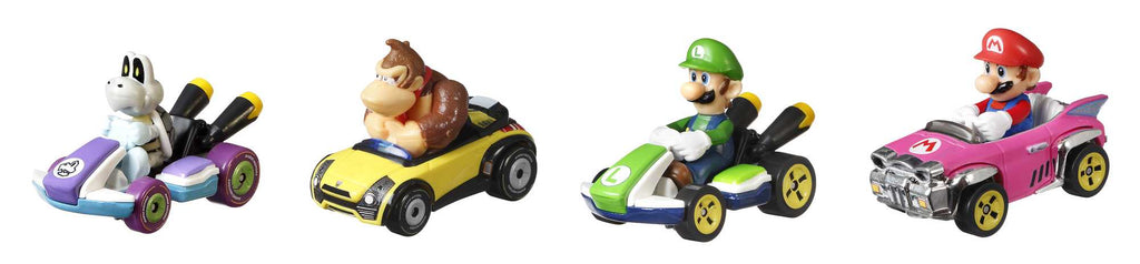 Hot Wheels Mario Kart 4'lü Araç Seti (Seri 1)