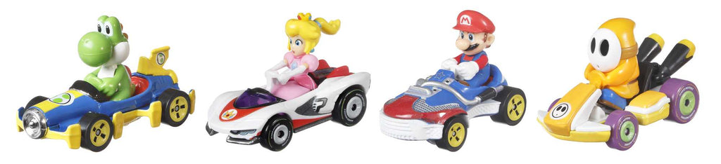 Hot Wheels Mario Kart 4'lü Araç Seti (Seri 2)