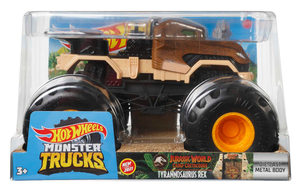 Hot Wheels Monster Trucks Jurassic World Tyrannosaurus Rex 1:24 Büyük Boy Canavar Kamyon