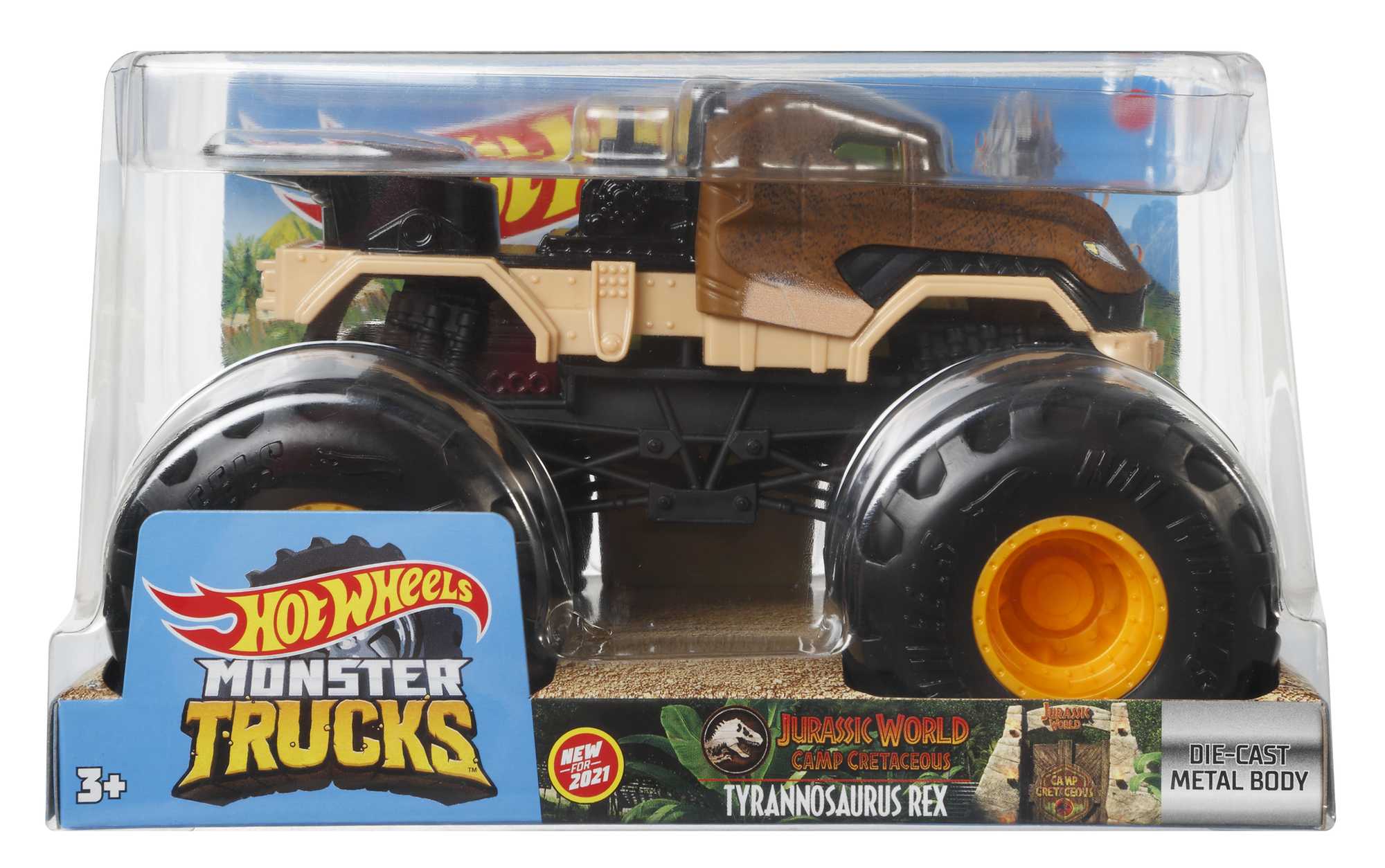 Hot Wheels Monster Trucks Jurassic World Tyrannosaurus Rex 1:24 Büyük Boy Canavar Kamyon