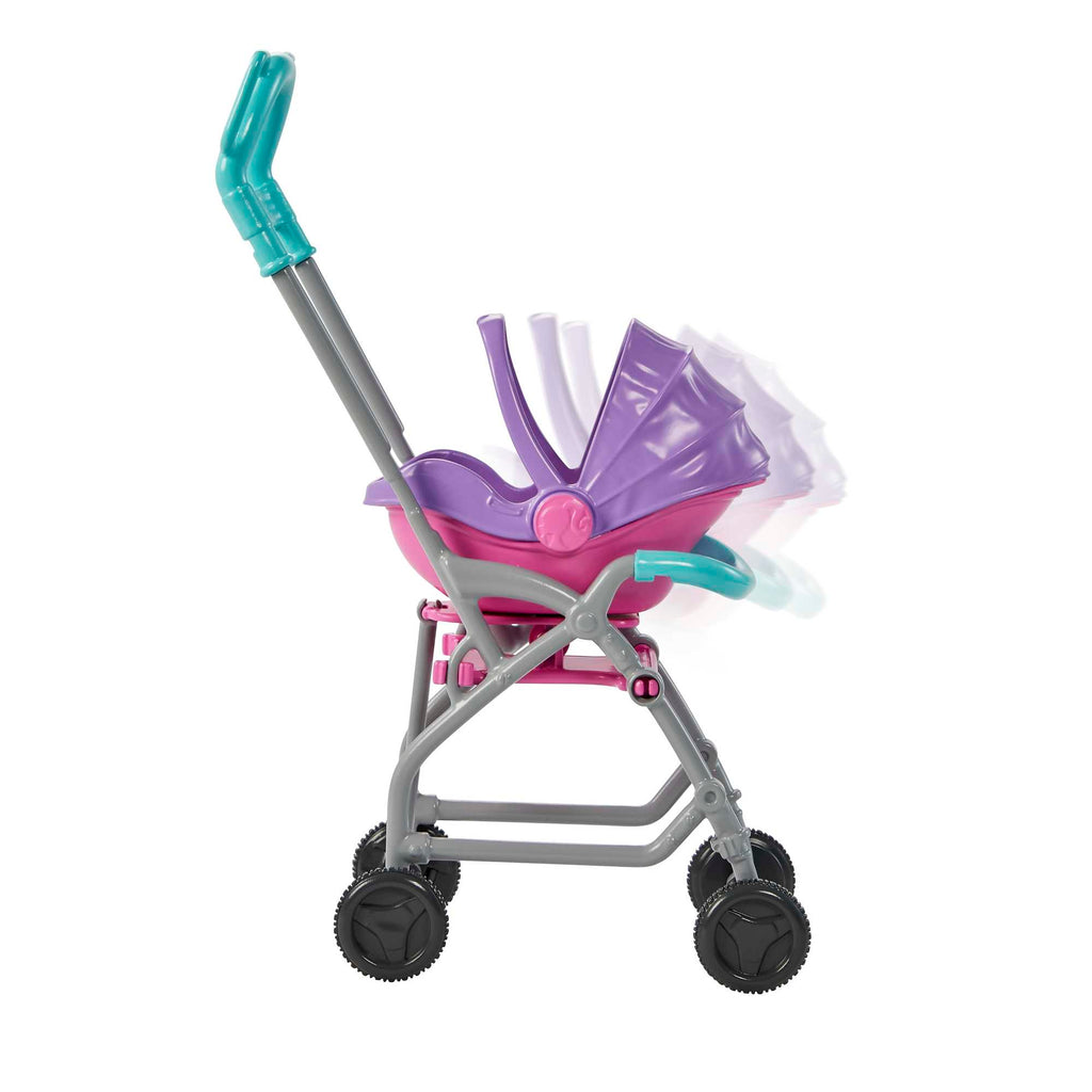 3 yaş ve üzeri çocuklar için Barbie® Skipper™ Bebek Bakıcısı™ oyun seti, bebek ve bebek arabası
