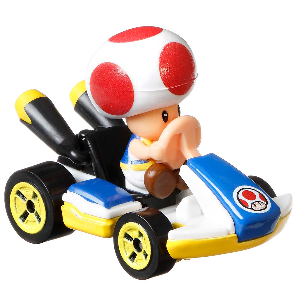 Hot Wheels Mario Kart 4'lü Araç Seti (Diddy Kong, Waluigi, Yoshi, Toad)