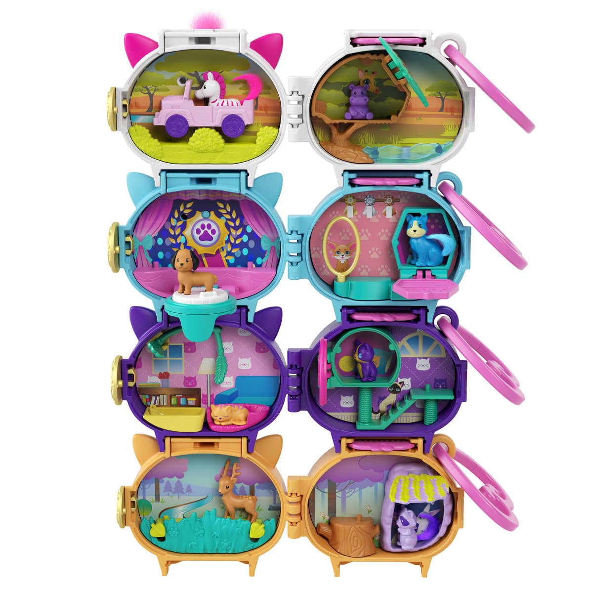 Polly Pocket Hayvan Madalyonları Mini Kutu (Sürpriz Asorti)