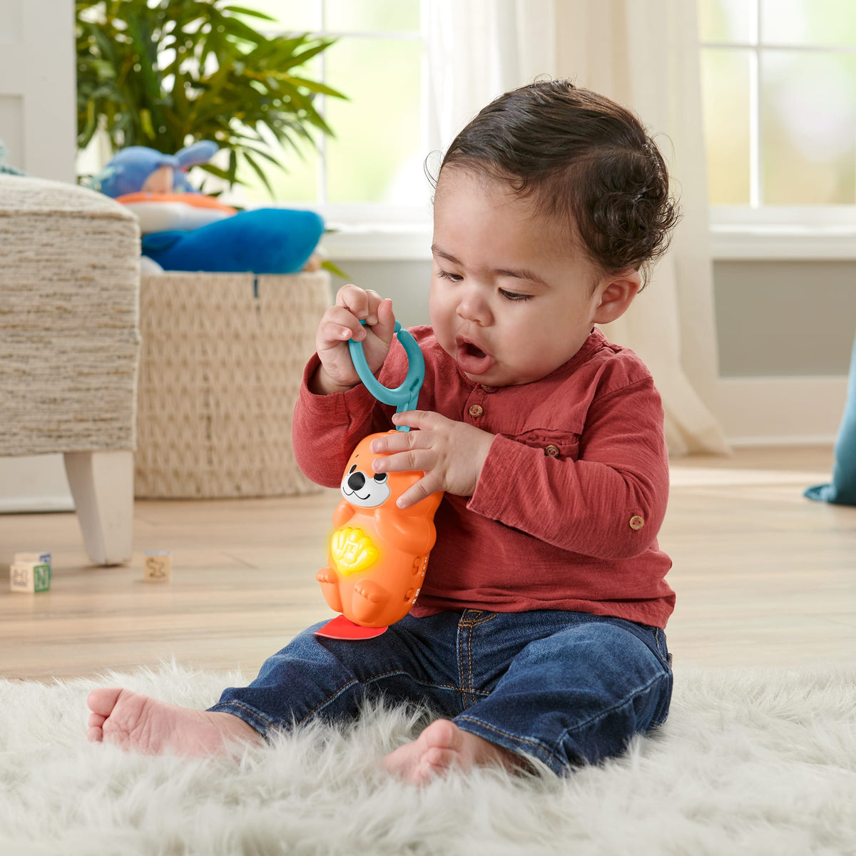 Fisher-Price Neşeli Hayvanlar 3'ü 1 Arada Jimnastik Merkezi oyun minderi