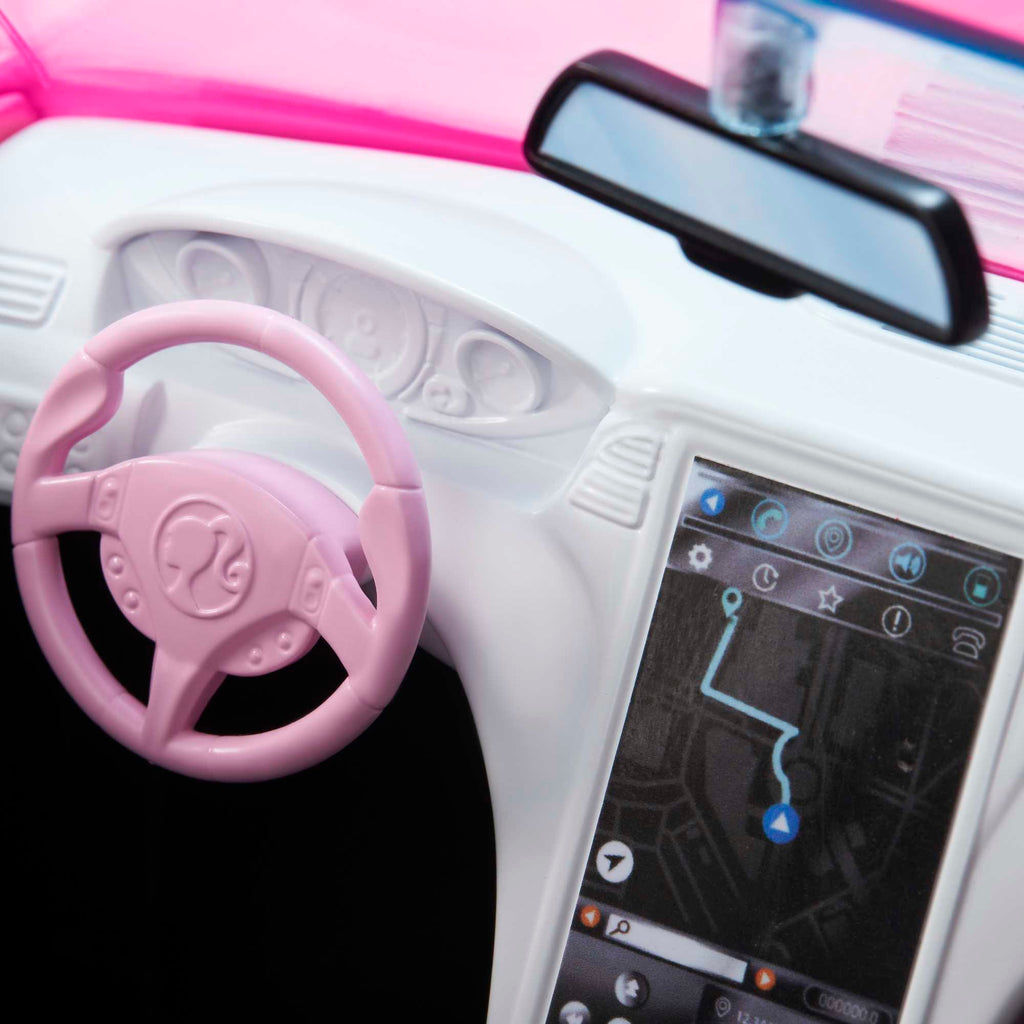 Dönen tekerlekleri olan, 2 kişilik, üstü açık Barbie® Araç, 3-7 yaş arası çocuklar için