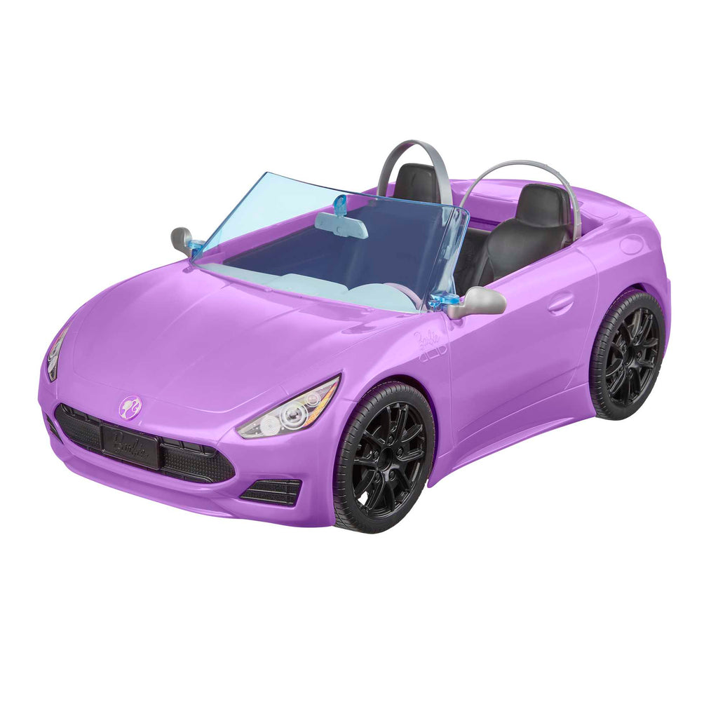 Barbie Bebek ve Mor Cabrio Arabası