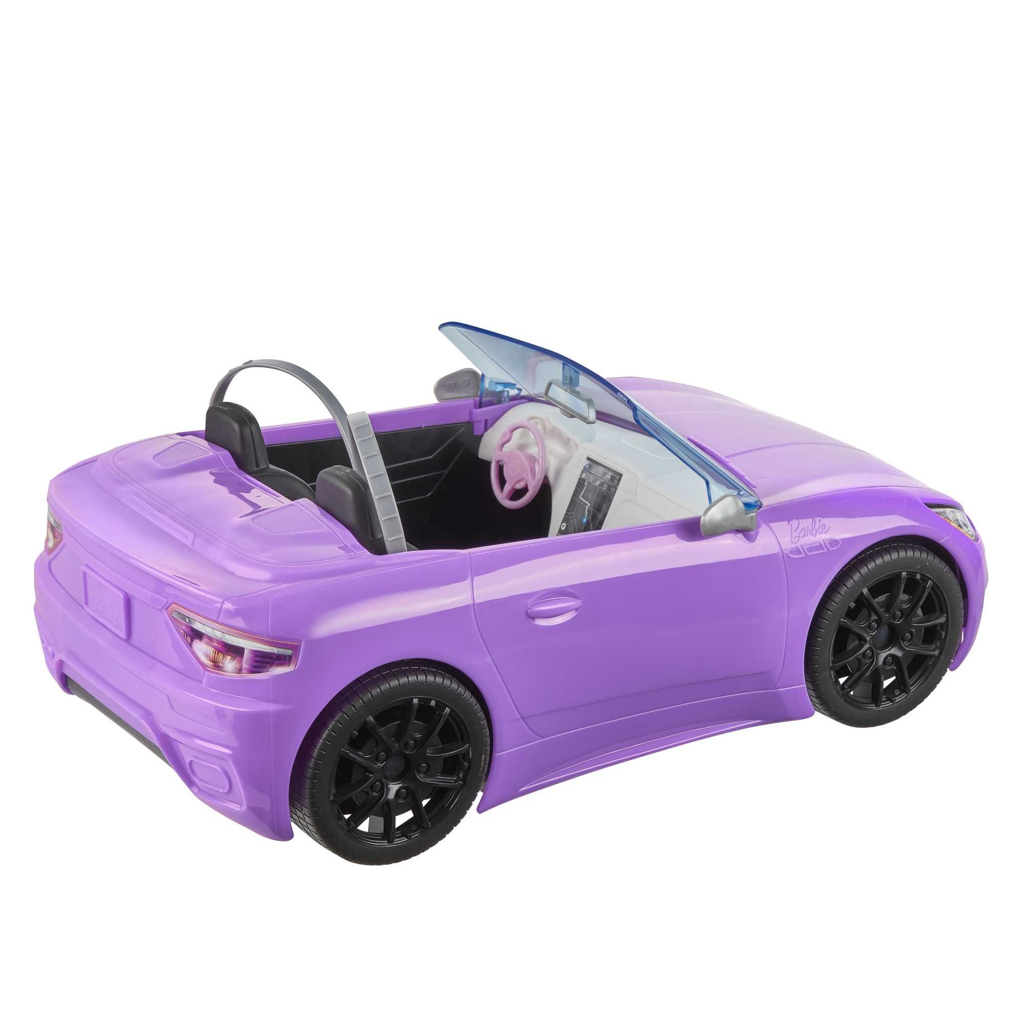 Barbie Bebek ve Mor Cabrio Arabası